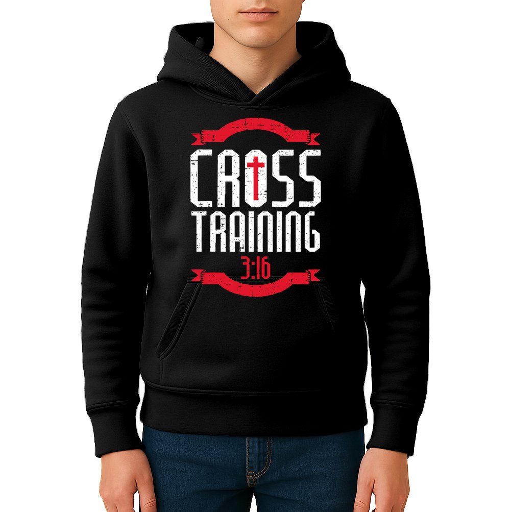 Christian Cross Training 316 Workout Fitness Kids Hoodie