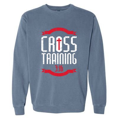 Christian Cross Training 316 Workout Fitness Garment-Dyed Sweatshirt