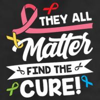 Cancer Cure They All Matter Find The Cure! All Ribbons Adult Drive Performance Visor