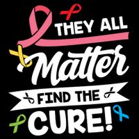 Cancer Cure They All Matter Find The Cure! All Ribbons Zip Tote Bag