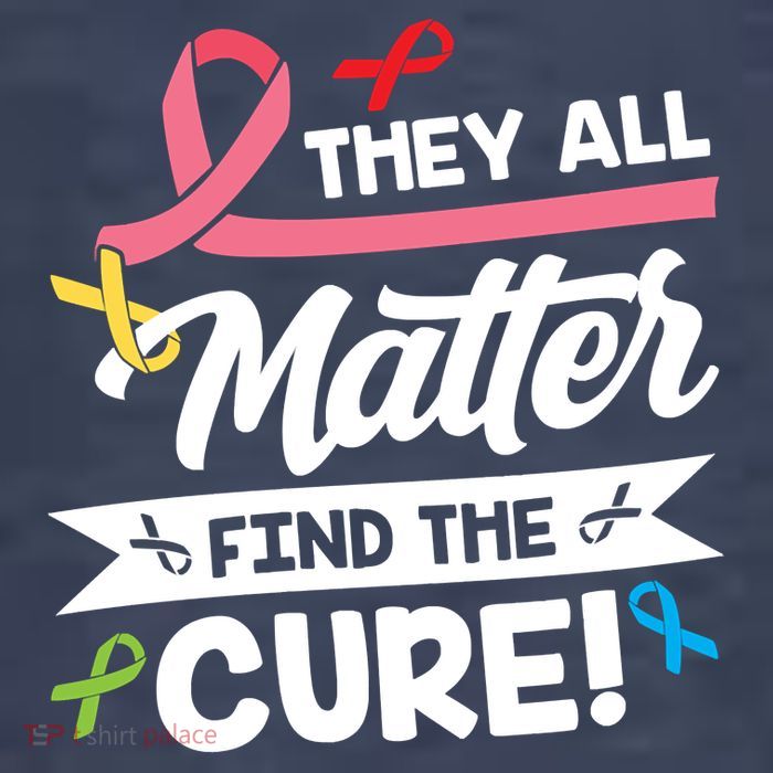 Cancer Cure They All Matter Find The Cure! All Ribbons Vector Backpack