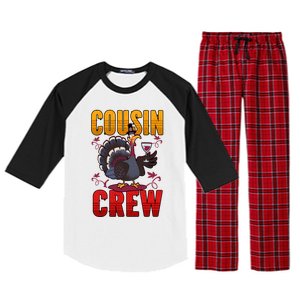 Cousin Crew Thanksgiving Pajamas Cute Gift Raglan Sleeve Pajama Set