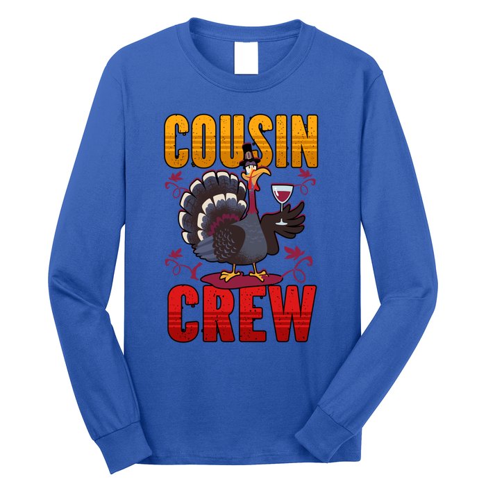 Cousin Crew Thanksgiving Pajamas Cute Gift Long Sleeve Shirt