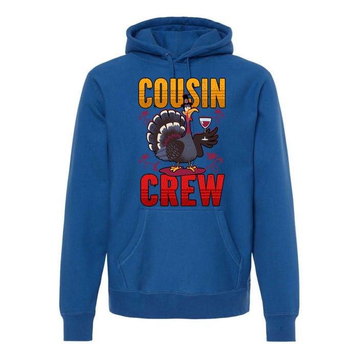 Cousin Crew Thanksgiving Pajamas Cute Gift Premium Hoodie