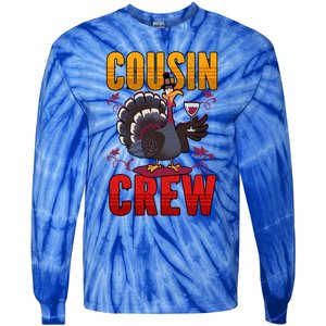 Cousin Crew Thanksgiving Pajamas Cute Gift Tie-Dye Long Sleeve Shirt