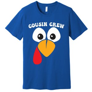 Cousin Crew Turkey Matching Family Group Thanksgiving Party Great Gift Premium T-Shirt