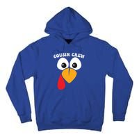 Cousin Crew Turkey Matching Family Group Thanksgiving Party Great Gift Tall Hoodie