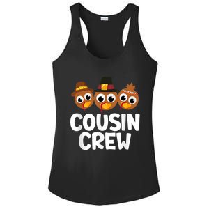 Cousin Crew Turkey Matching Family Thanksgiving Pjs Pajamas Ladies PosiCharge Competitor Racerback Tank