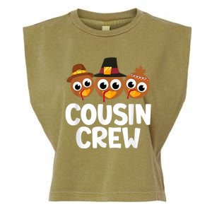 Cousin Crew Turkey Matching Family Thanksgiving Pjs Pajamas Garment-Dyed Women's Muscle Tee