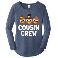 Cousin Crew Turkey Matching Family Thanksgiving Pjs Pajamas Women's Perfect Tri Tunic Long Sleeve Shirt