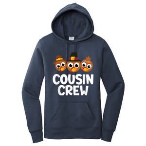 Cousin Crew Turkey Matching Family Thanksgiving Pjs Pajamas Women's Pullover Hoodie