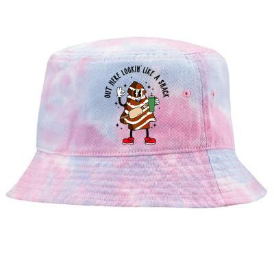 Coffee Christmas Tree Cake Out Here Lookin Like A Snack Xmas Gift Tie-Dyed Bucket Hat