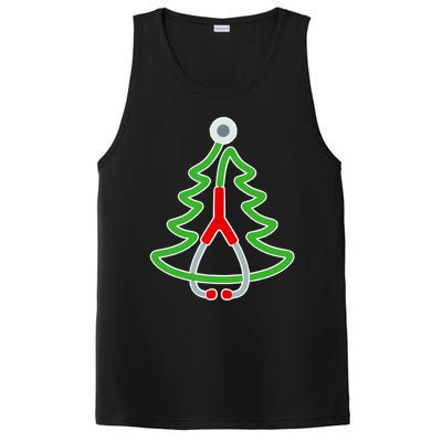 Custom Christmas Tree Stethoscope Christmas Nurse Gift PosiCharge Competitor Tank