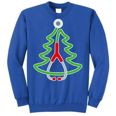 Custom Christmas Tree Stethoscope Christmas Nurse Gift Sweatshirt