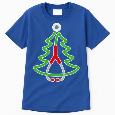 Custom Christmas Tree Stethoscope Christmas Nurse Gift Tall T-Shirt