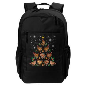 Chicken Christmas Tree Xmas Merry Chickmas Santa Chicken Daily Commute Backpack