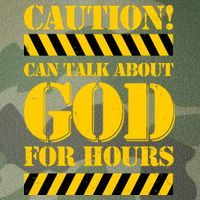 Caution! Can Talk About God For Hours Legacy Tie Dye Trucker Hat
