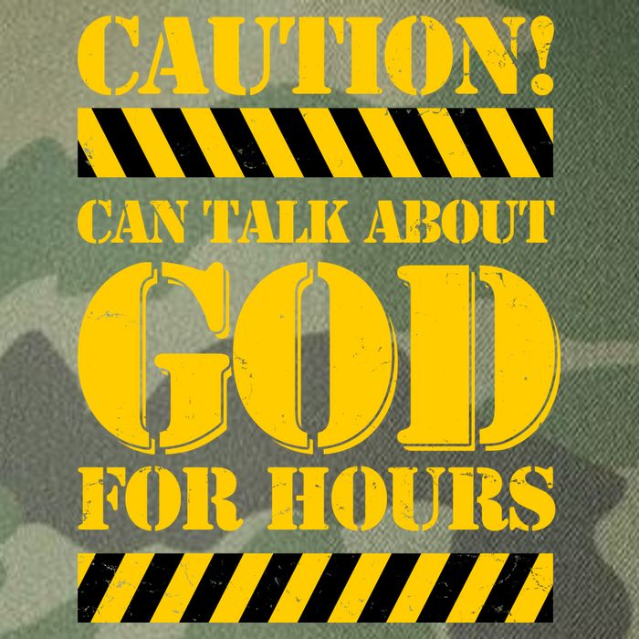 Caution! Can Talk About God For Hours Legacy Tie Dye Trucker Hat