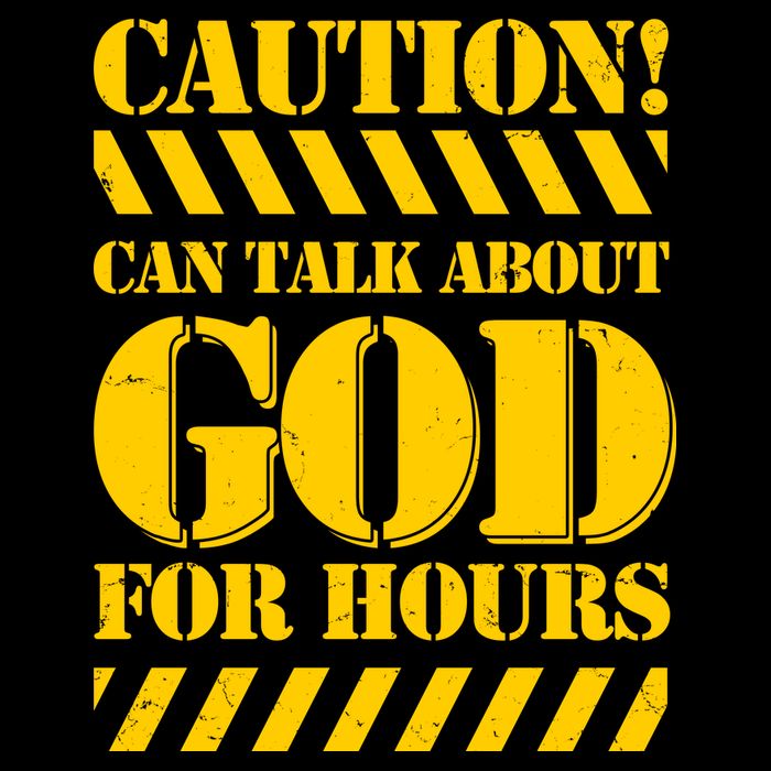 Caution! Can Talk About God For Hours Toddler Hoodie