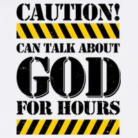 Caution! Can Talk About God For Hours Performance Shirt