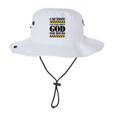 Caution! Can Talk About God For Hours Bucket Hat