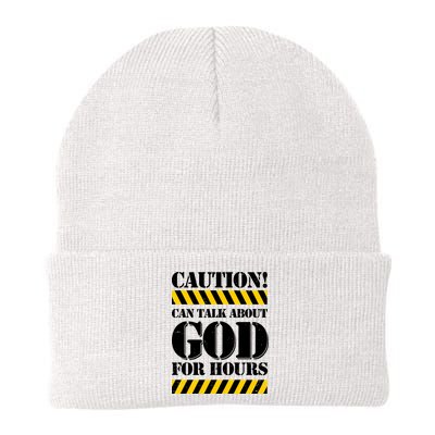 Caution! Can Talk About God For Hours Beanie