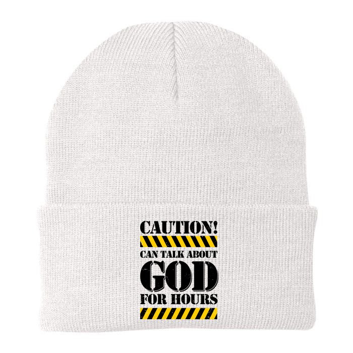 Caution! Can Talk About God For Hours Beanie