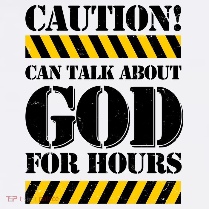 Caution! Can Talk About God For Hours Poster