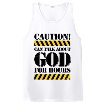 Caution! Can Talk About God For Hours PosiCharge Competitor Tank