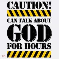 Caution! Can Talk About God For Hours Trucker Hat