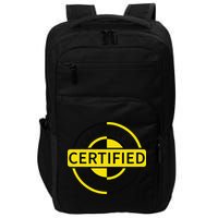 Certified Crash Test Dummy Funny Injury For Injured Friend Impact Tech Backpack