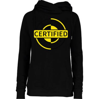 Certified Crash Test Dummy Funny Injury For Injured Friend Womens Funnel Neck Pullover Hood