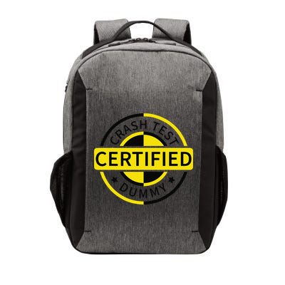 Certified Crash Test Dummy Funny Injury For Injured Friend Vector Backpack