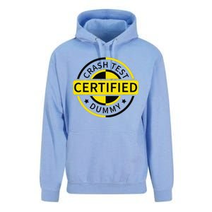 Certified Crash Test Dummy Funny Injury For Injured Friend Unisex Surf Hoodie