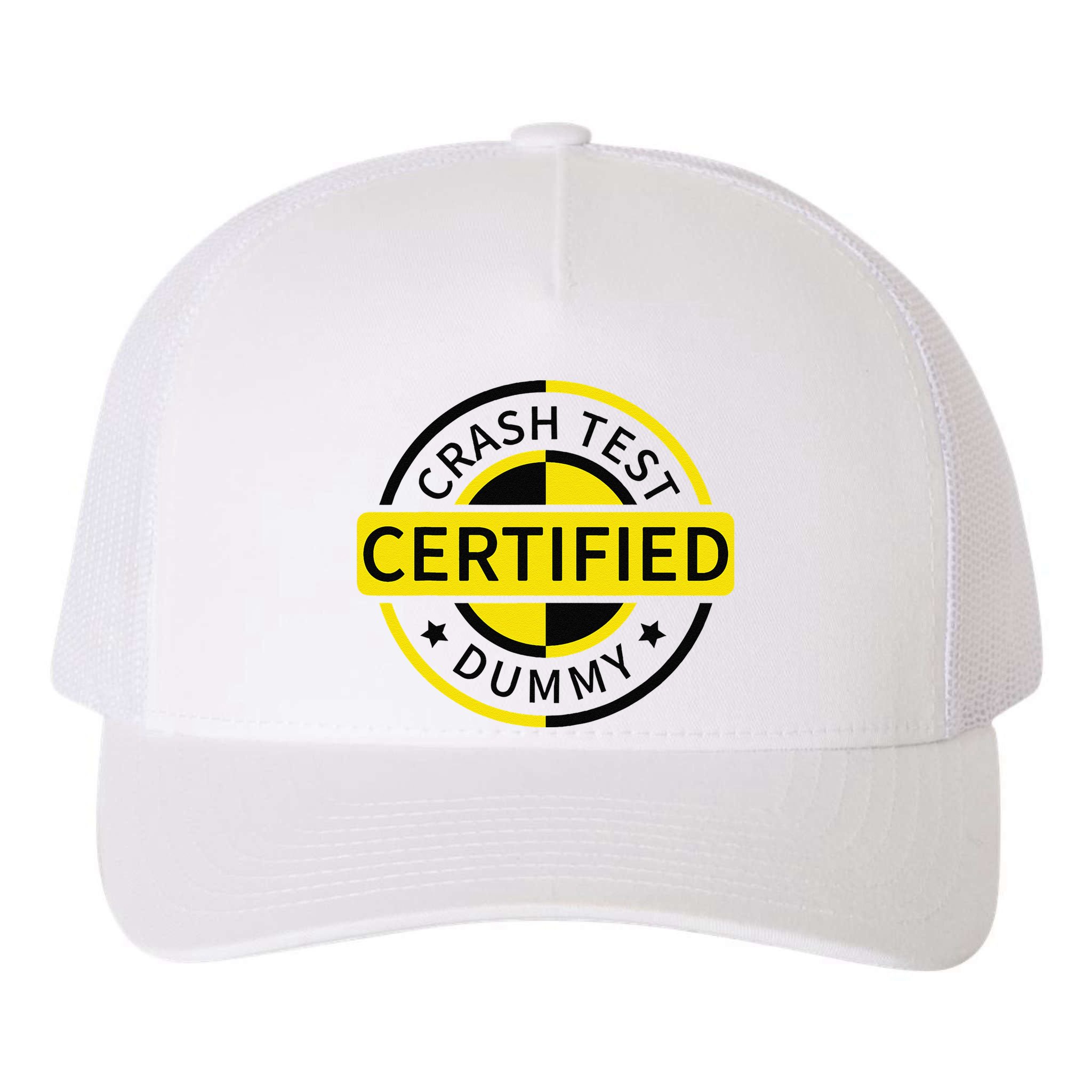 Certified Crash Test Dummy Funny Injury For Injured Friend Yupoong Adult 5-Panel Trucker Hat