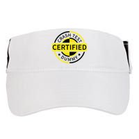 Certified Crash Test Dummy Funny Injury For Injured Friend Adult Drive Performance Visor