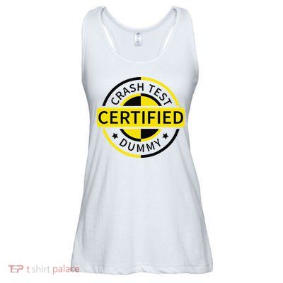 Certified Crash Test Dummy Funny Injury For Injured Friend Ladies Essential Flowy Tank