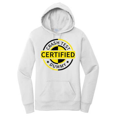 Certified Crash Test Dummy Funny Injury For Injured Friend Women's Pullover Hoodie