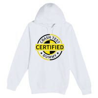 Certified Crash Test Dummy Funny Injury For Injured Friend Premium Pullover Hoodie