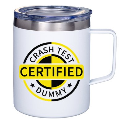 Certified Crash Test Dummy Funny Injury For Injured Friend 12oz Stainless Steel Coffee Mug