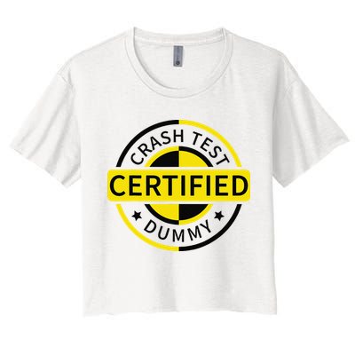 Certified Crash Test Dummy Funny Injury For Injured Friend Crop Top