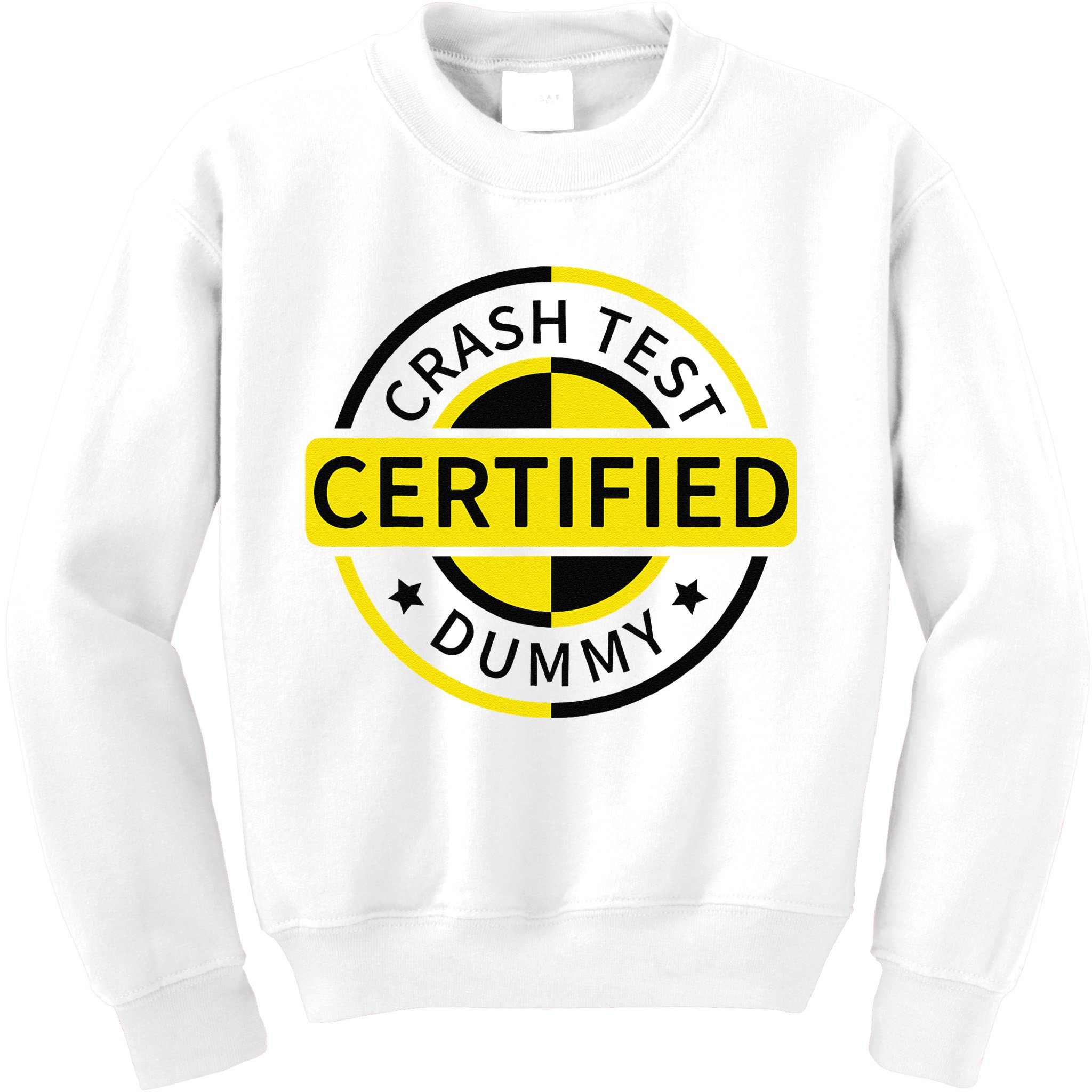 Certified Crash Test Dummy Funny Injury For Injured Friend Kids Sweatshirt