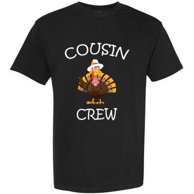 Cousin Crew Turkey Thanksgiving Family Graphic Gift Garment-Dyed Heavyweight T-Shirt