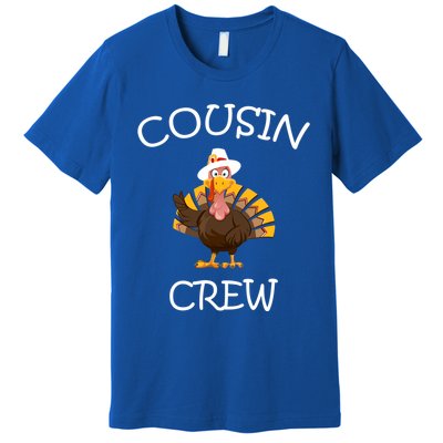 Cousin Crew Turkey Thanksgiving Family Graphic Gift Premium T-Shirt