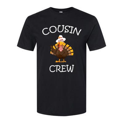 Cousin Crew Turkey Thanksgiving Family Graphic Gift Softstyle CVC T-Shirt