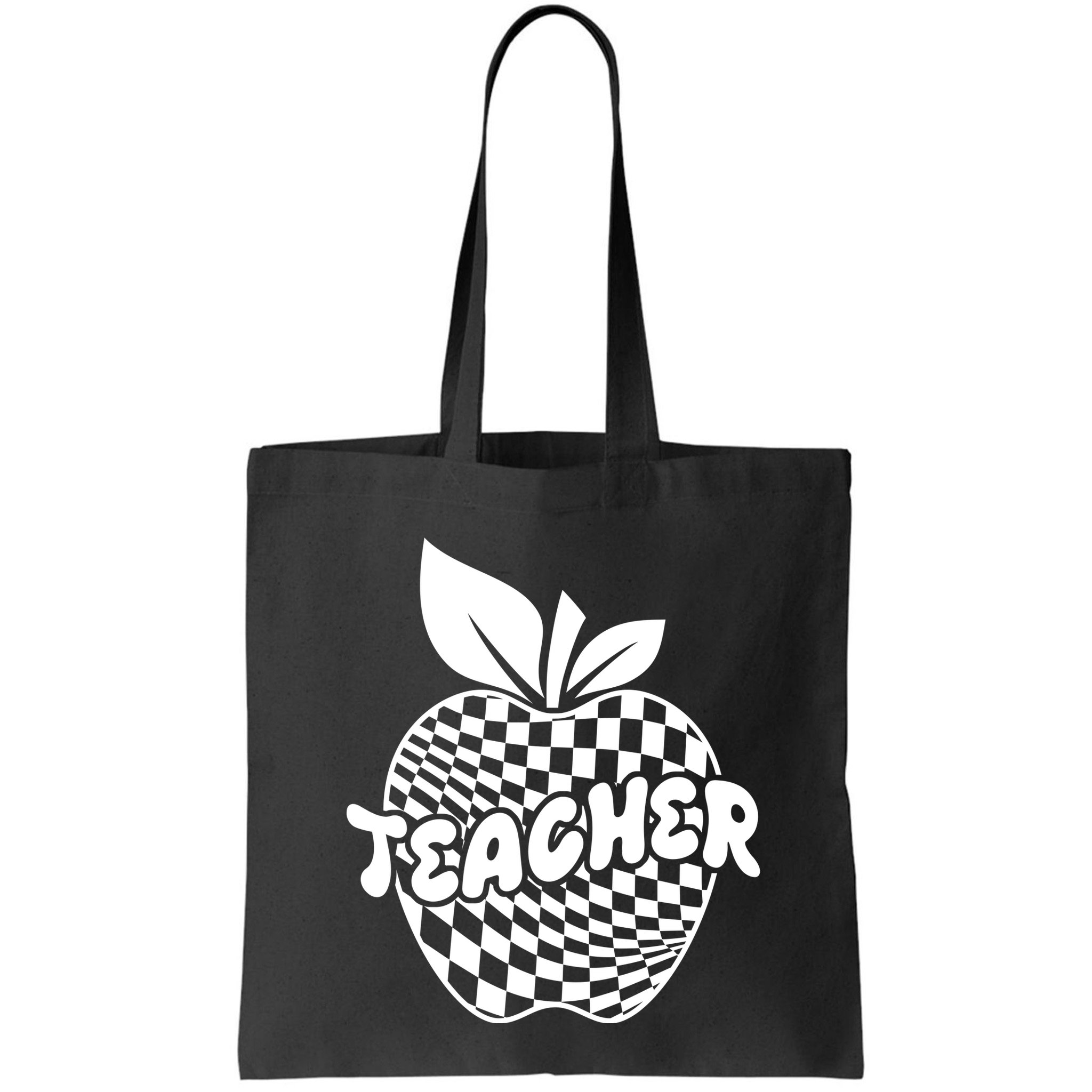 Cool Checkered Teacher Apple Bag