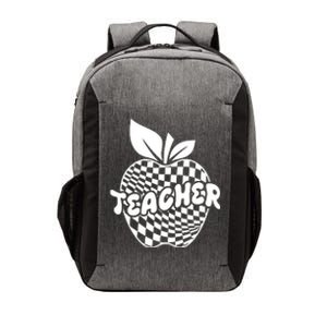 Cool Checkered Teacher Apple Vector Backpack