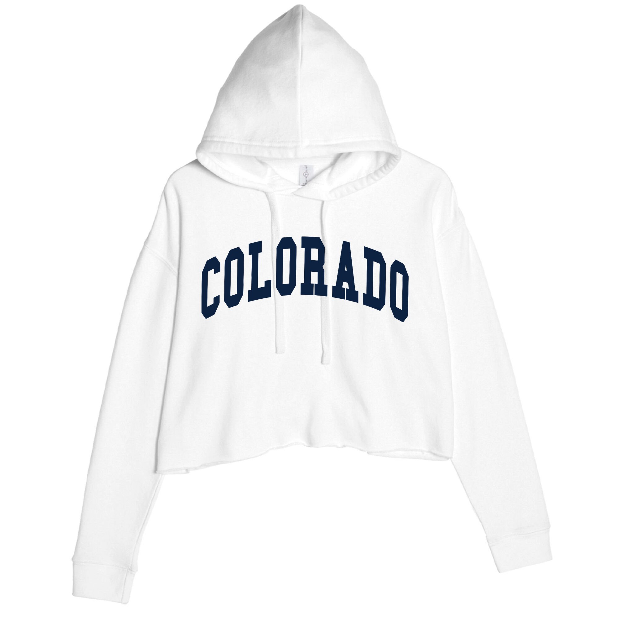 Colorado Co Throwback Design Classic Crop Fleece Hoodie