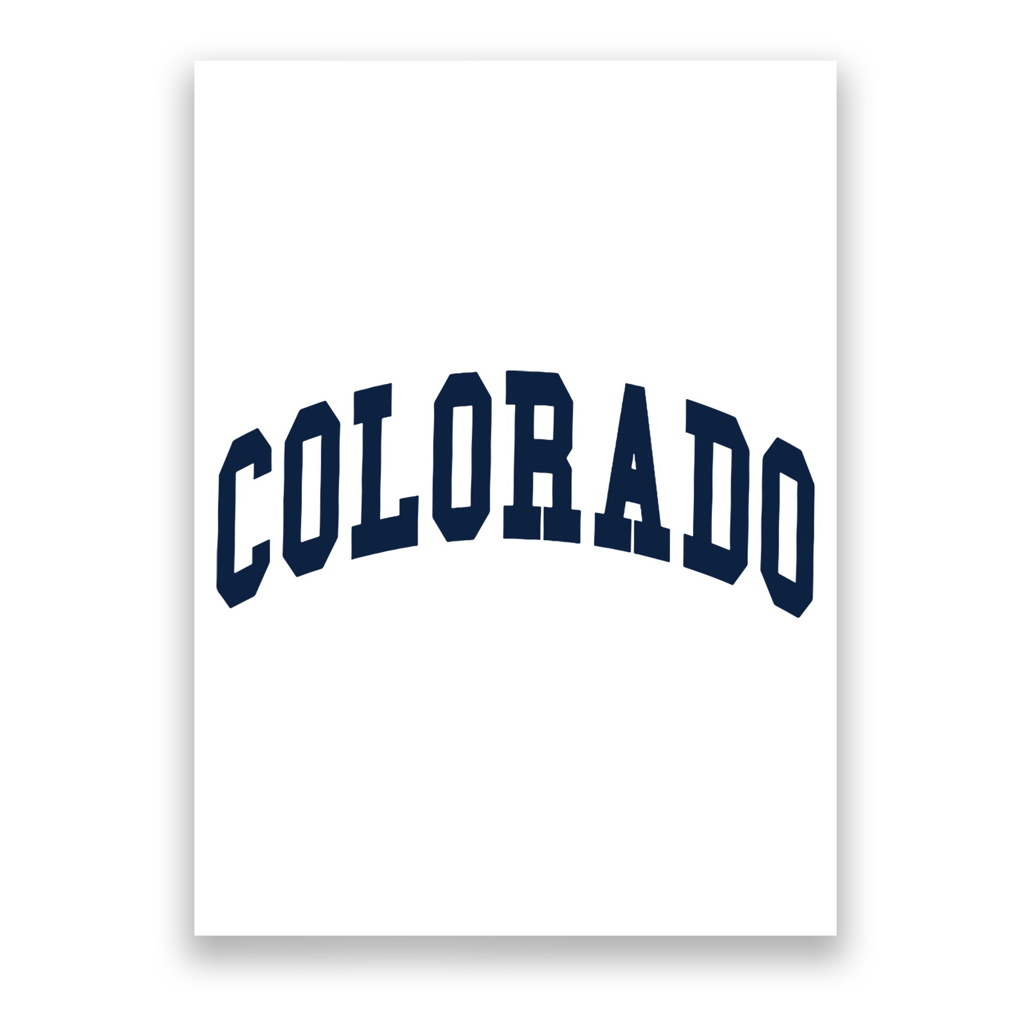 Colorado Co Throwback Design Classic Poster