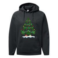 Cannabis Christmas Tree Xmas Funny Smoking Weed Marijuana Performance Fleece Hoodie